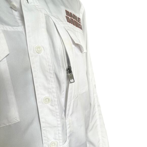 HARLEY DAVIDSON men's white genuine motorcycle biker rider shirt SIZE MEDIUM - Picture 6 of 12